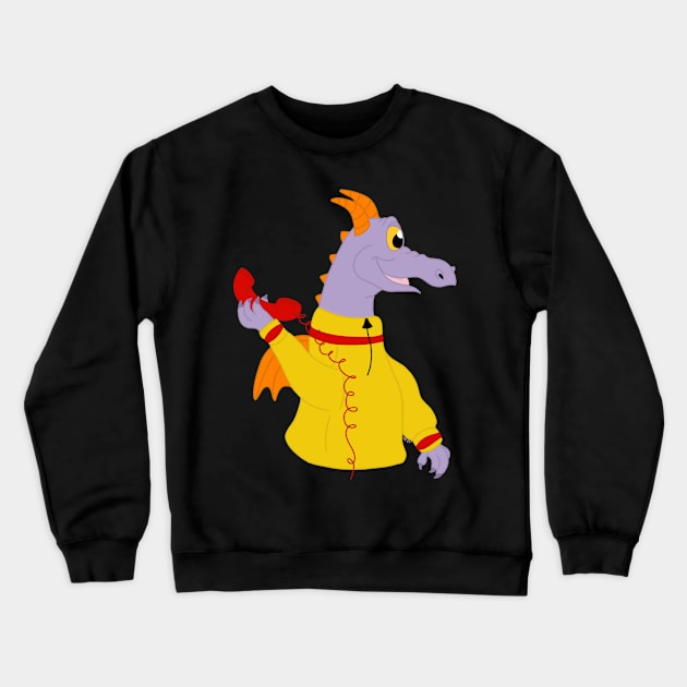 Hello? You Go for Figment! Crewneck Sweatshirt by cenglishdesigns